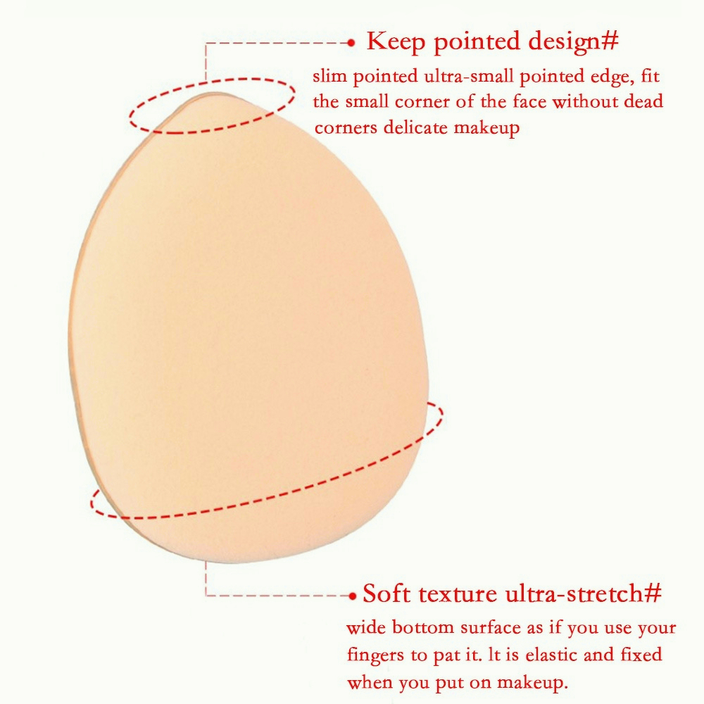 PRETTY CO GAI Mút Trang Điểm Mini Hình Ngón Tay Giúp Che Khuyết Điểm / Bắt Sáng / Tạo Khối