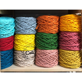 Dây 1 cotton 1 xoắn thắt macrame, chải lá [ bảng màu 1]