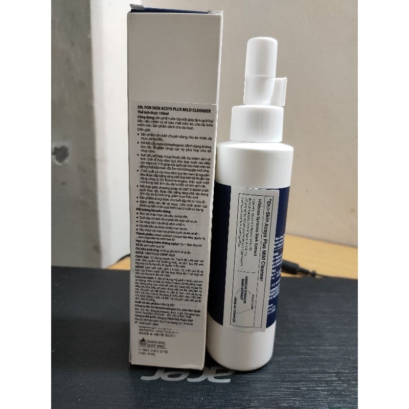 Gel rửa mặt cho da dầu mụn Dr. For Skin Acsys Plus