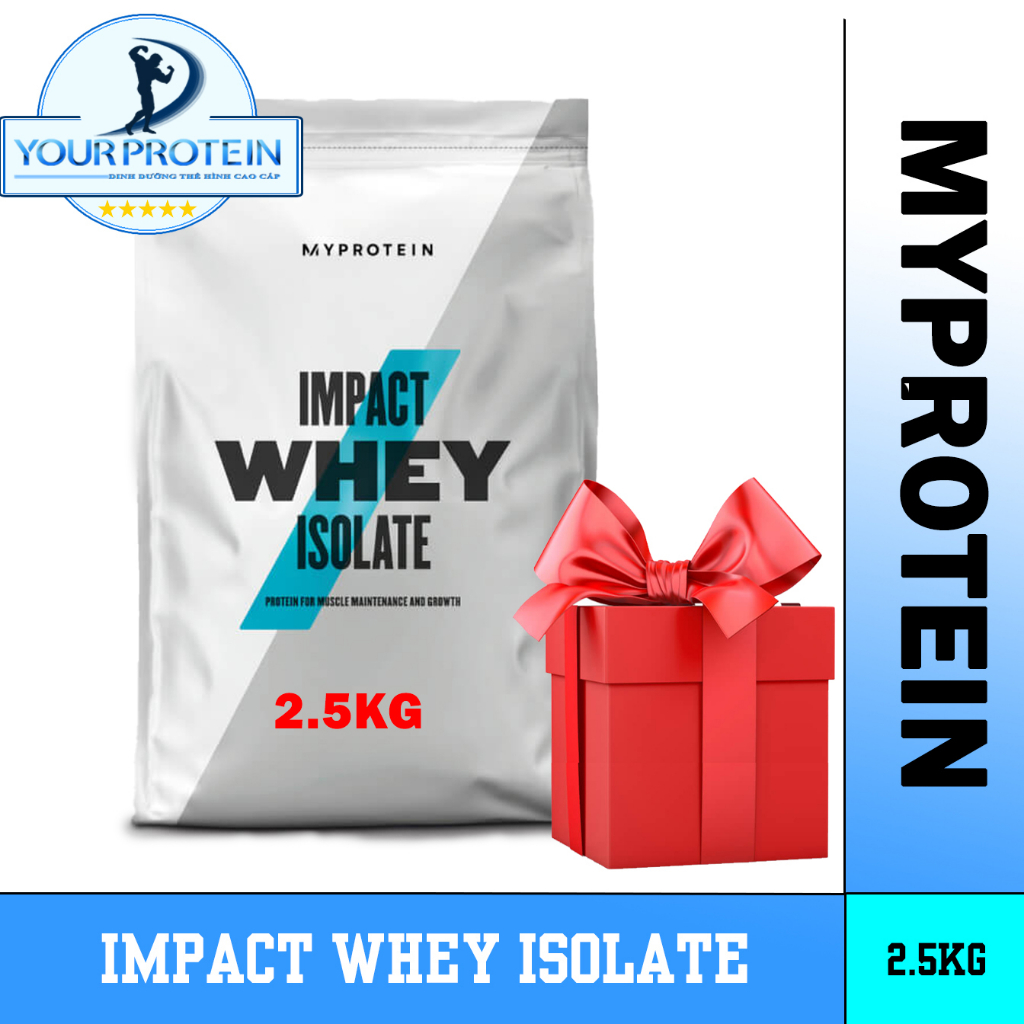 Myprotein - IMPACT WHEY ISOLATE 2.5kg - 100 lần dùng