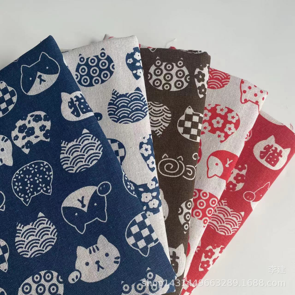 Vải canvas mẫu mèo