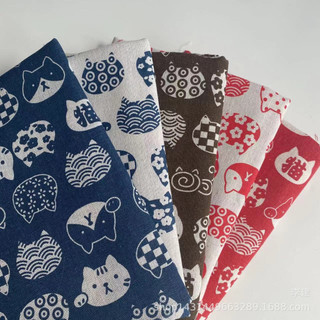Vải canvas mẫu mèo