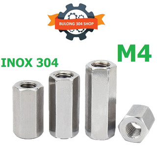 Ống nối ty ren nối thanh ren lục giác inox 304 size m4