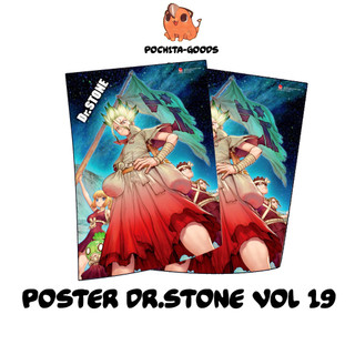 Poster dr.stone 19 - quà tặng kèm nxb kim đồng - dr.stone