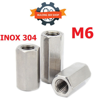 Ống nối ty ren nối thanh ren lục giác inox 304 size m6