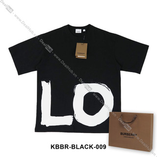 Áo thun Bur.berry LOVE print T-shirt Black