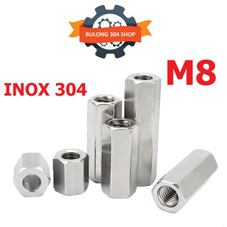 Ống nối ty ren nối thanh ren lục giác inox 304 size m8