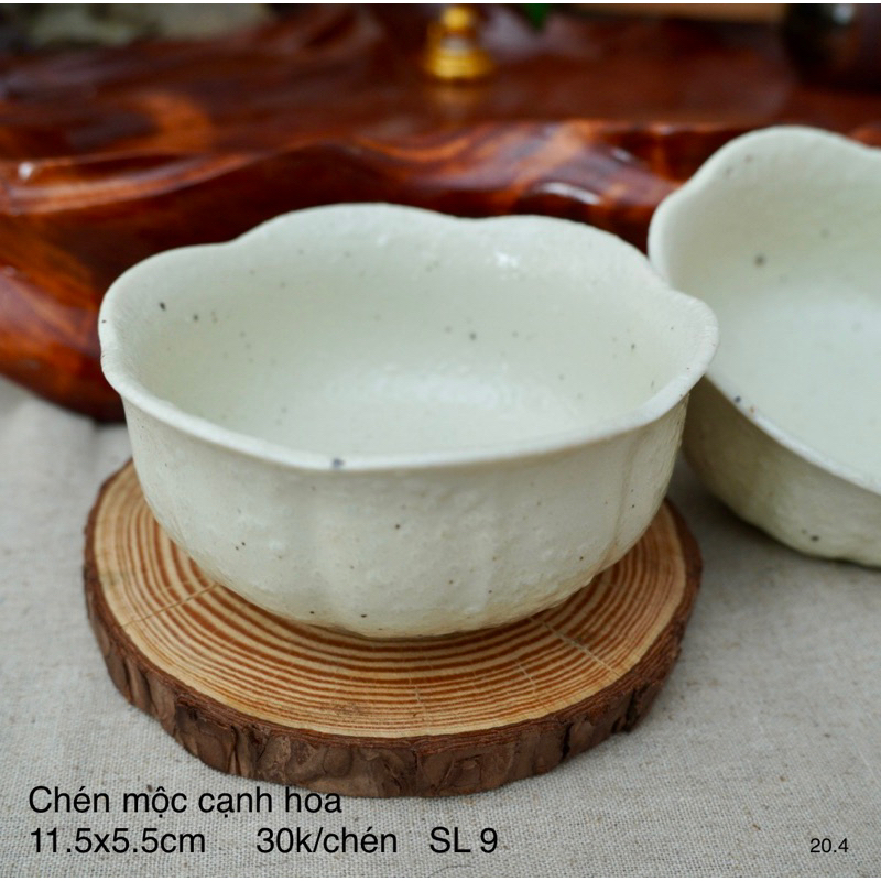 Chén/Bát Gốm Mộc - Gốm Sứ Nhật Bản