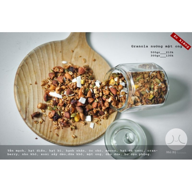 Granola nướng mật ong