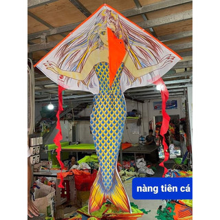 Diều thả,diều hoạt hình, diều nàng tiên cá ,diều cho bé gái,diều thả ngoài trời