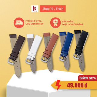 Dây Đồng Hồ Da Bò Thật - Dây Da Đồng Hồ 12mm 14mm 16mm 18mm 20mm 22mm