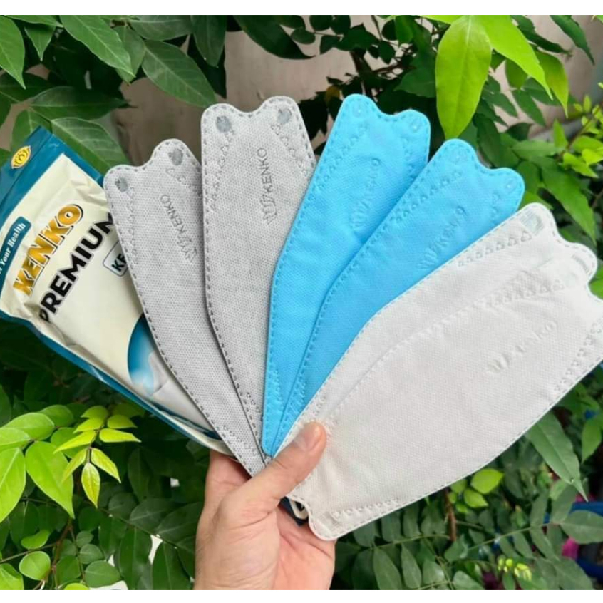 Thùng 300 Cái khẩu trang KF94 4 lớp GKK dày dặn k mùi k xù lông, khẩu trang 4D người lớn KENKO
