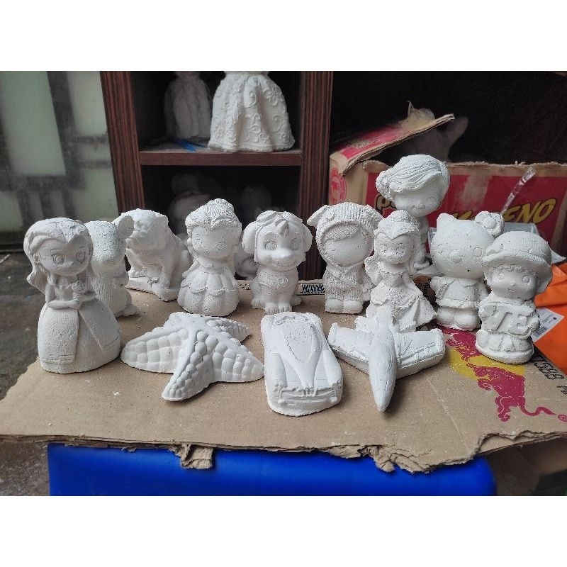 Tượng thạch cao tượng tô màu 7cm đến 10cm