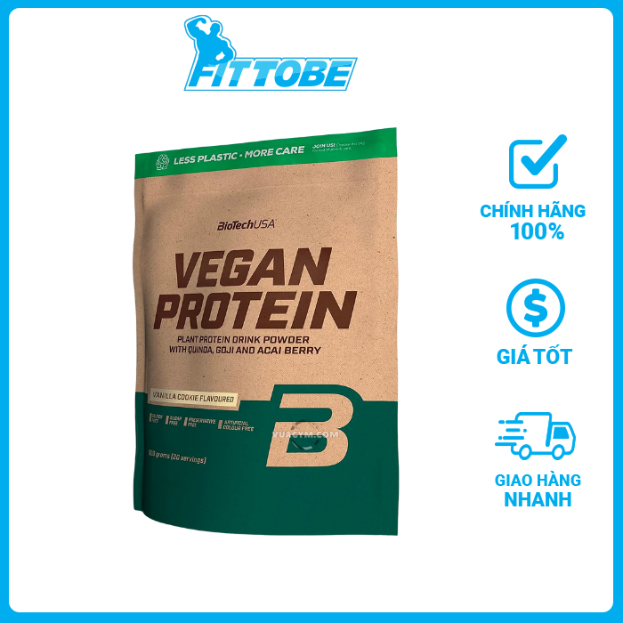Whey Protein Thực Vật - Vegan Protein BiotechUSA Túi 500g