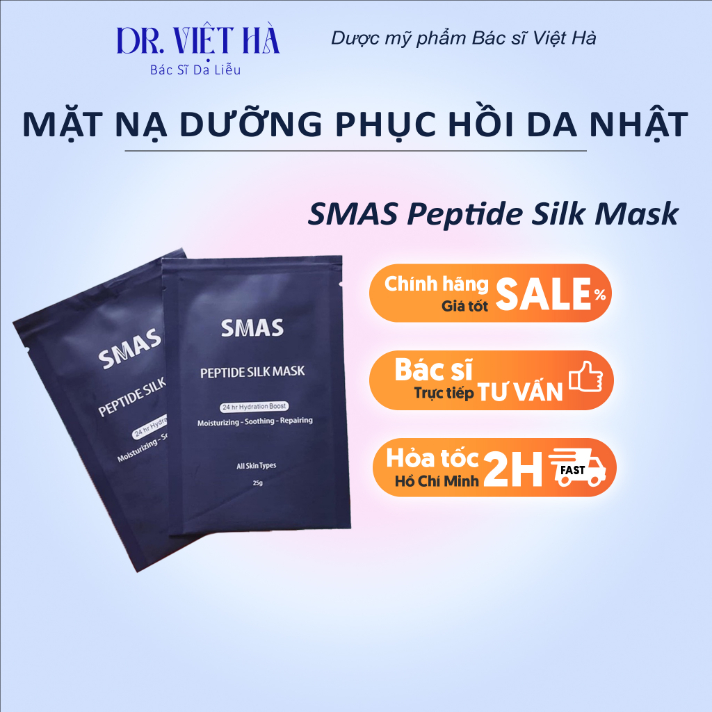 Mặt Nạ Dưỡng Và Phục Hồi Da SMAS Peptide Silk Mask Nhật