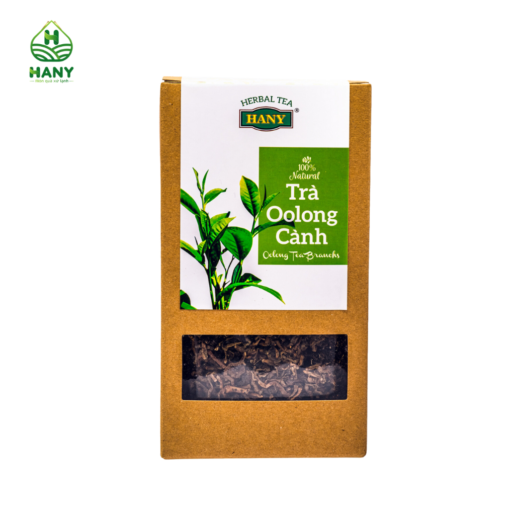 Trà Oolong Cành HANY Đặc Sản Đà Lạt Điều Hoà Huyết Áp, Giảm Căng Thẳng Hộp 100g