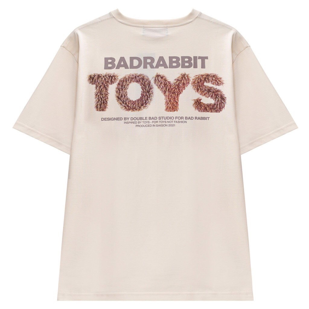 Áo thun unisex Bad Rabbit COUPLE TEDDY cho nam nữ 100% cotton | BigBuy360 - bigbuy360.vn
