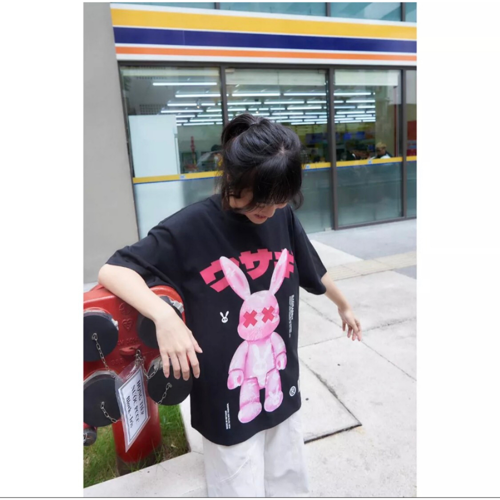 Áo thun Unisex Bad Rabbit DRUNK RABBIT 100% cotton | BigBuy360 - bigbuy360.vn