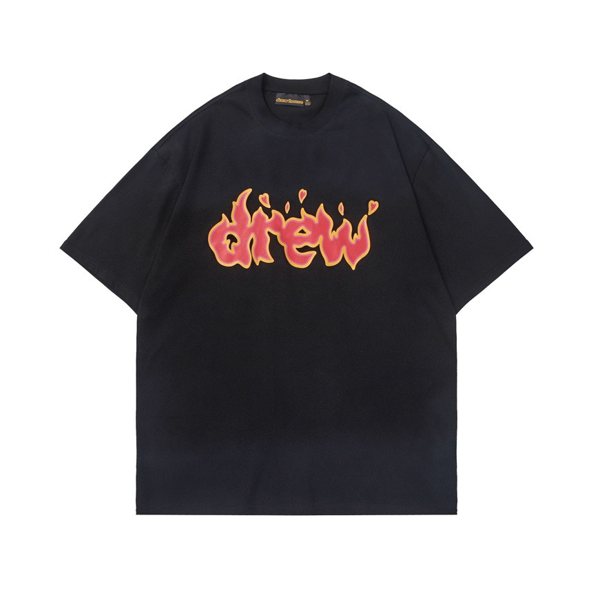 Áo T-shirt Drew logo chữ lửa LA on web