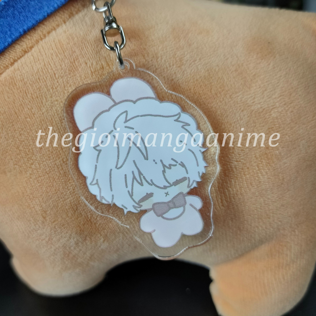 ( THỎ BÔNG ) Móc khóa in hình BLUE LOCK Tiền đạo số 1 anime chibi Mica trong acrylic quà tặng dễ thương