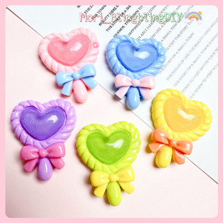 Phụ Kiện Charm Sticker Hình Kẹo Mút Trái Tim Nhiều Màu Sắc