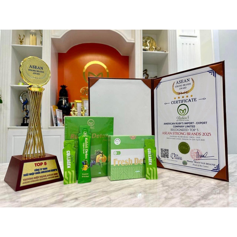 RUBISS DETOX COLLAGEN PEPTIDE TẶNG HỘP FRESH DETOX