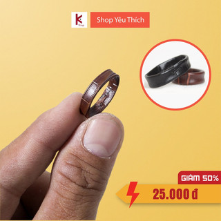 Con đĩa lắp dây đồng hồ loại da bò dập vân cá sấu - 14mm 16mm 18mm 20mm 22mm