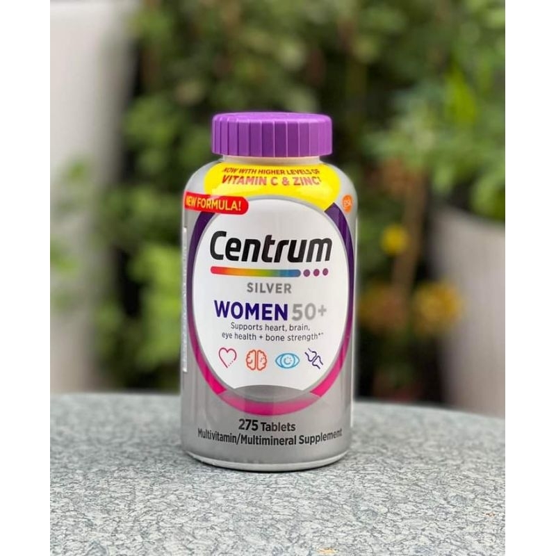 [Date xa] Centrum Silver Ultra Women's 50+ 275 Viên mẫu mới của Mỹ