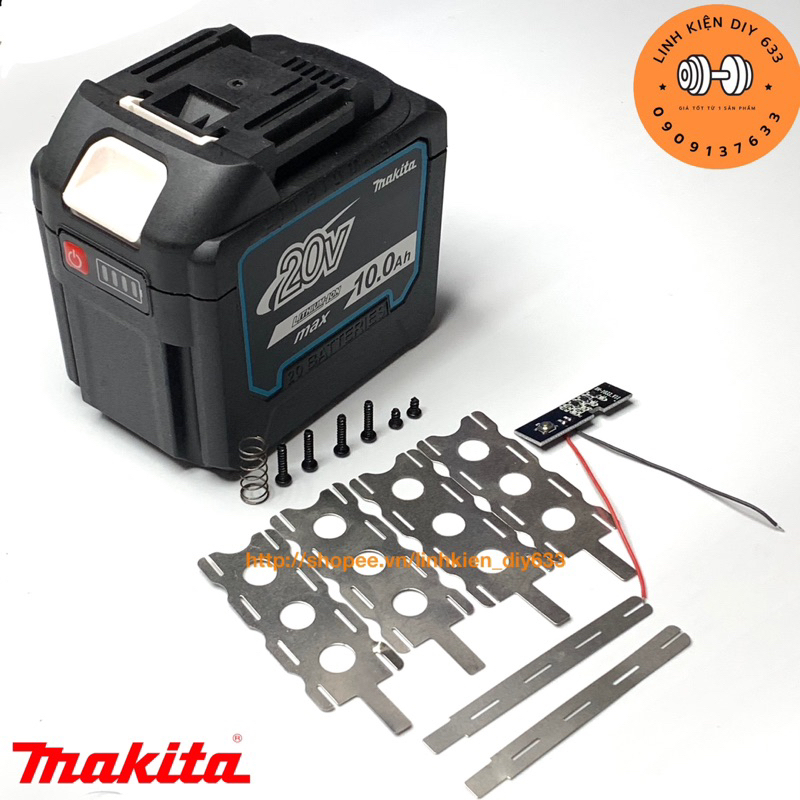 Vỏ báo pin Makita 5S4P đóng 20 cell 18650