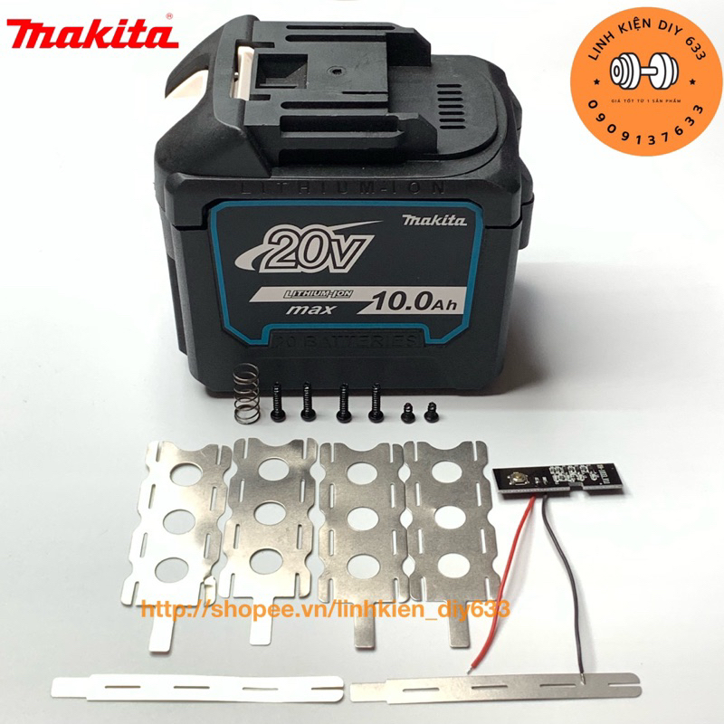 Vỏ báo pin Makita 5S4P đóng 20 cell 18650