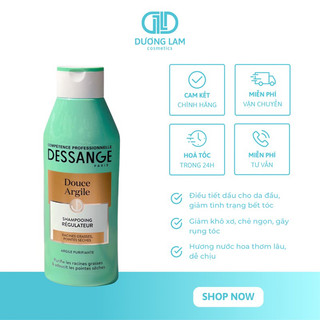 Dầu gội Dessange Douce Argile Pháp cho da dầu 250ml