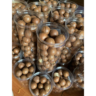 Hộp 500gr macca sấy nứt vỏ đăk lăk