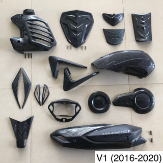phụ kiện xe NVX-V1 (2016-2020) ốp carbon, Hàng loại I
