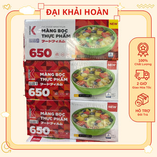 Màng bọc thực phẩm kokusai new 650 - có dao nhựa|màng bọc thực phẩm vệ sinh| tiện lợi an toàn