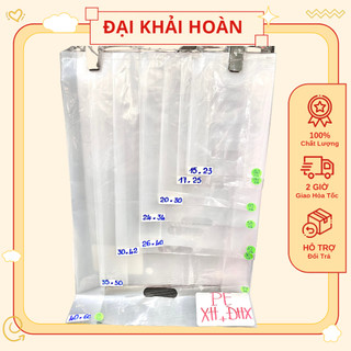 1KG Túi Nilon Xoài Dẻo Trong suốt - Đủ Size| Túi quai giữa chắc chắn| Túi nilon đựng hàng, quần áo chất lượng
