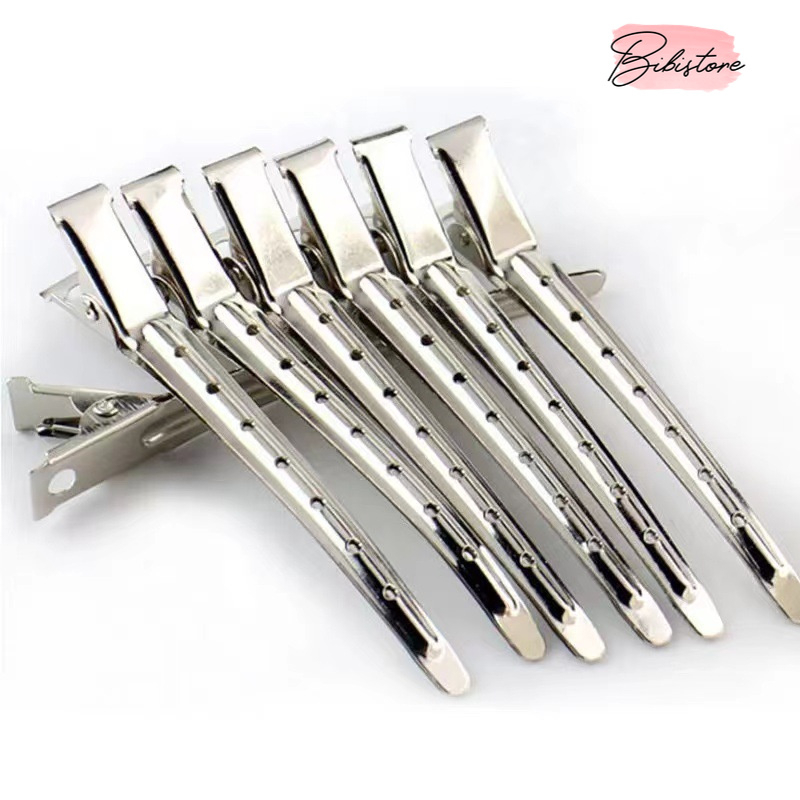 Kẹp mỏ vịt làm tóc chuyên dụng bằng inox hàng cao cấp thép chống gỉ