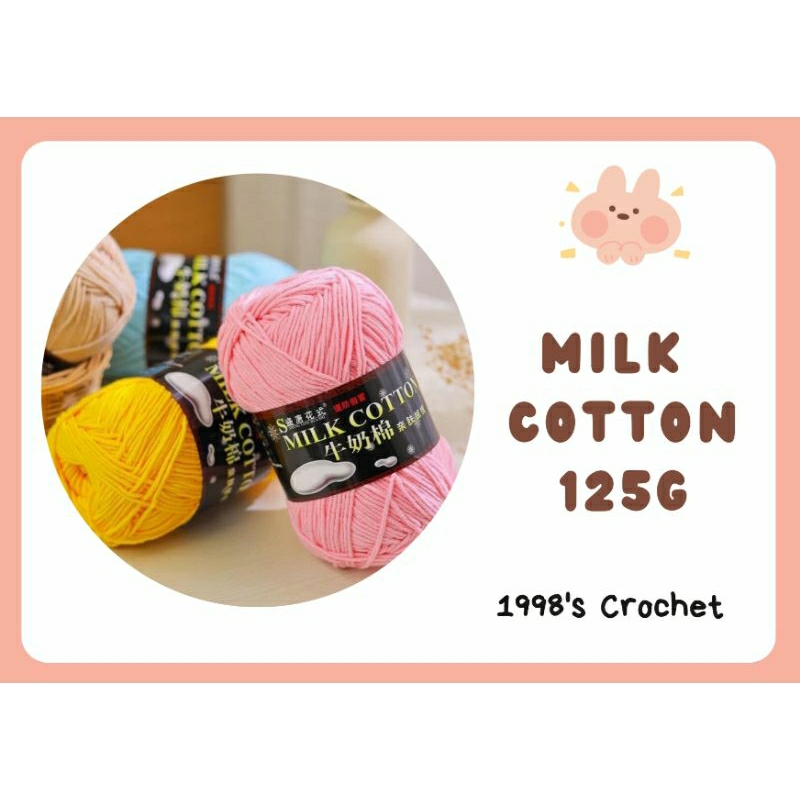 Len milk cotton 125g mã 01-50(tặng kèm sổ tay xinh xắn)