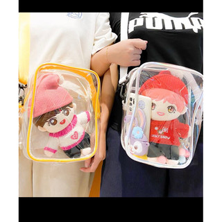 Túi đựng doll 20cm 1 bé , túi trong suốt