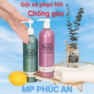 Dầu gội xả keratin ededocean chống gàu hương thơm mềm mượt kiểm soát dầu thừa