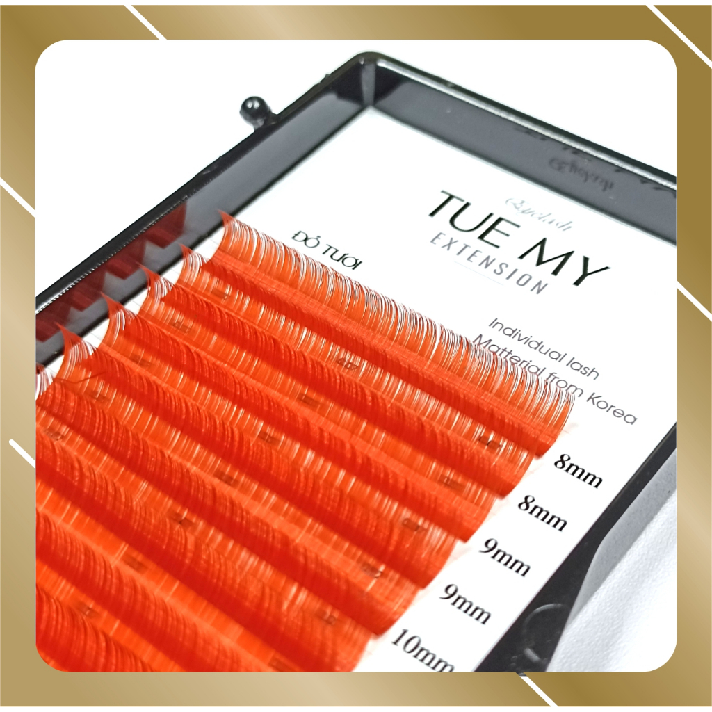 Đỏ Tươi - Mi Lụa Màu Classic 0.07 Mix Size