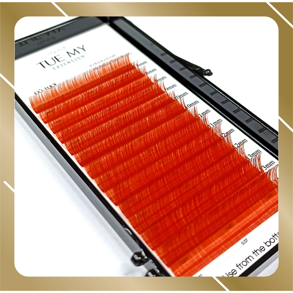 Đỏ Tươi - Mi Lụa Màu Classic 0.07 Mix Size