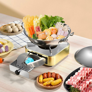 Bếp Cồn Chịu Nhiệt Inox 304 Bếp Mini Du Lịch - Bếp cồn lẩu nướng nhỏ gọn cắm trại dã ngoại