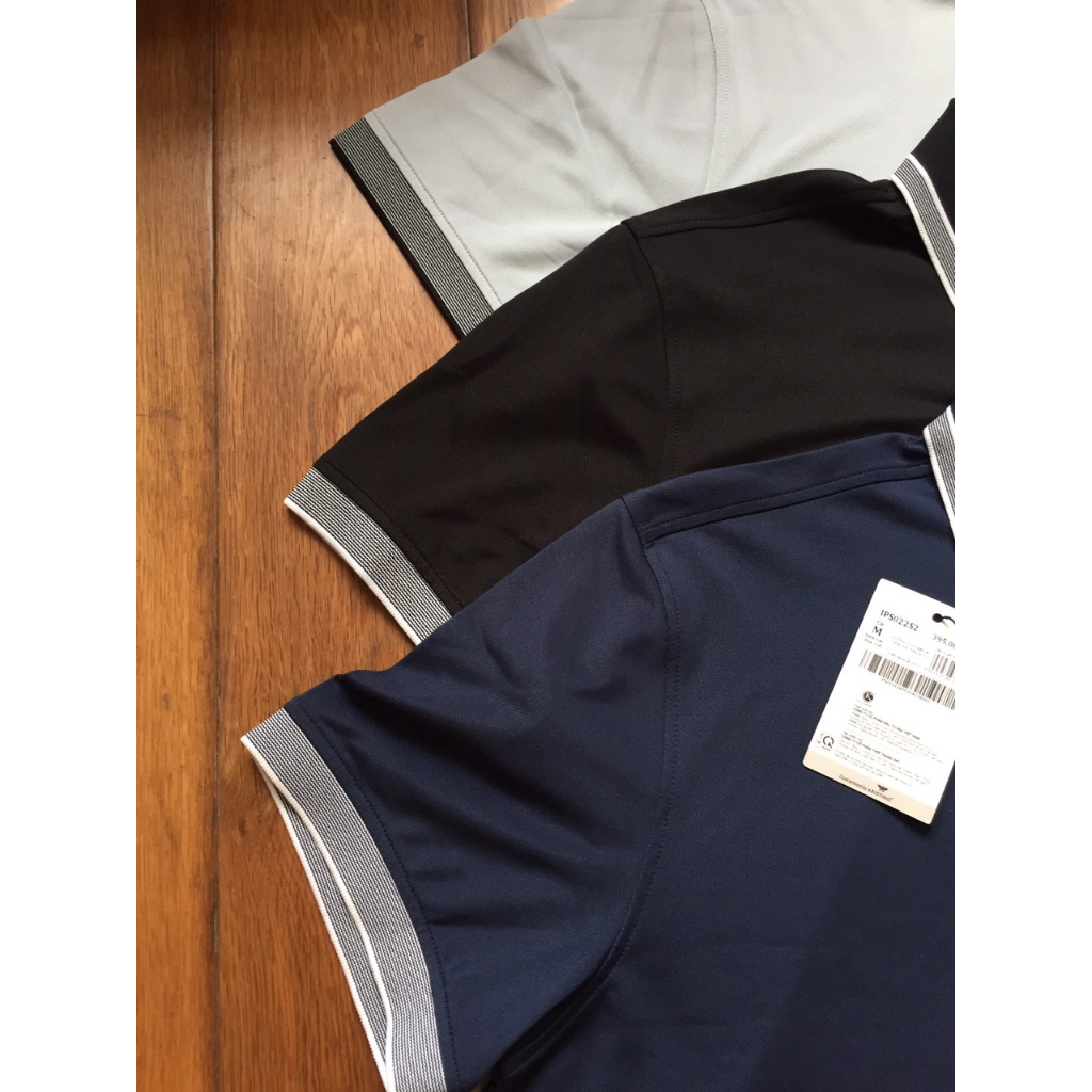 Áo polo Insidemen IPS022S2 dáng Regular fit, vải polyeste cao cấp, bề mặt vải trơn bóng, mỏng nhẹ, mềm, mát