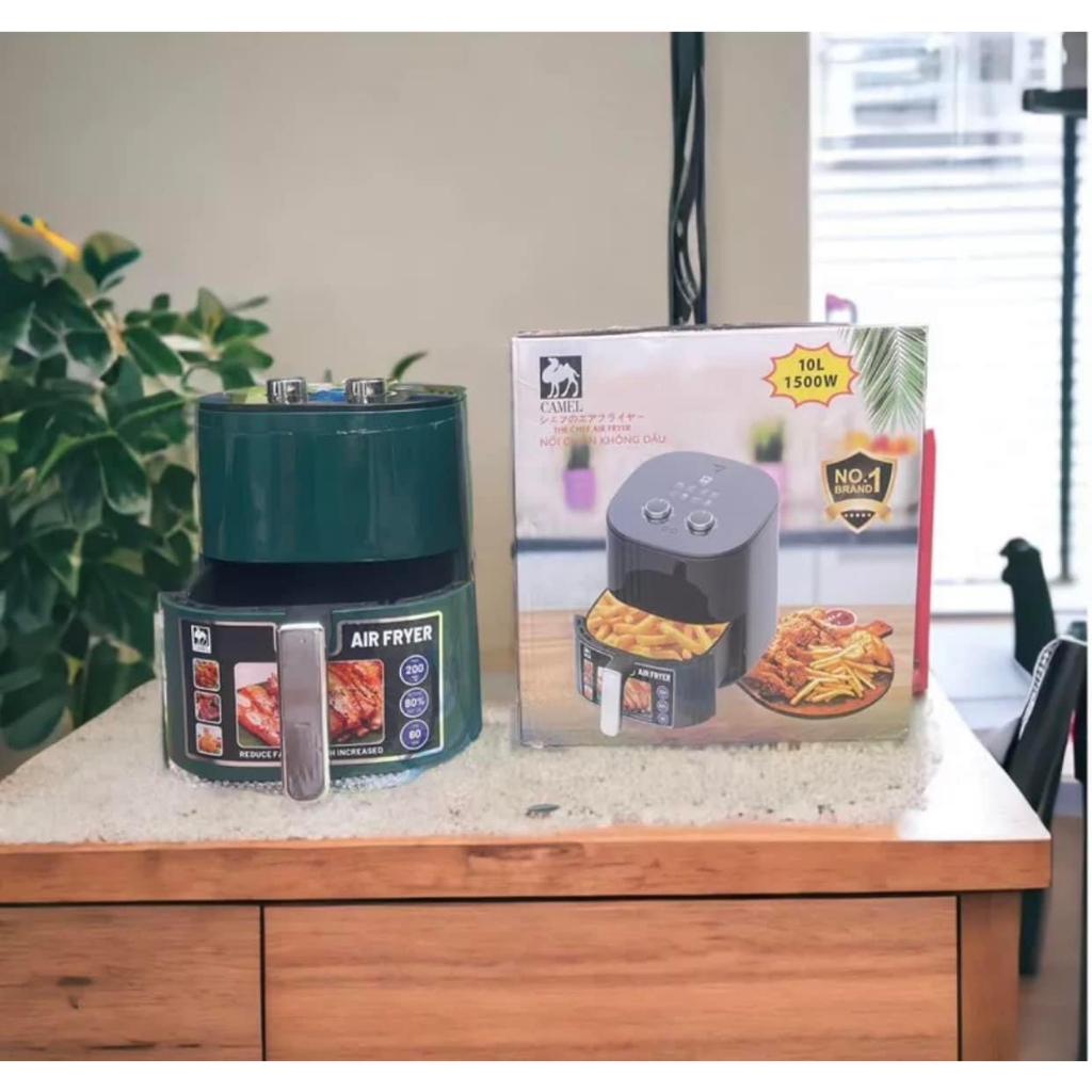 NỒI CHIÊN KHÔNG DẦU CAMEL 10L BẢO HÀNH 6 THÁNG