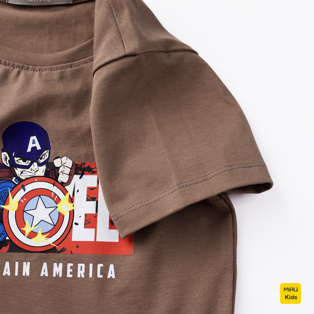 Áo phông bé trai họa tiết Siêu Nhân Chất Cotton Co Giãn Thoáng Mát Dễ Chịu cho bé - Quần áo trẻ em MIKIDS
