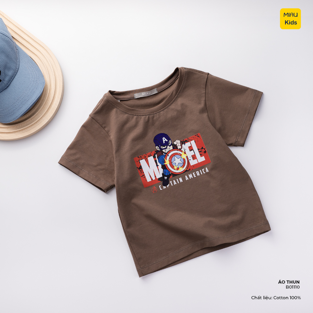 Áo phông bé trai họa tiết Siêu Nhân Chất Cotton Co Giãn Thoáng Mát Dễ Chịu cho bé - Quần áo trẻ em MIKIDS