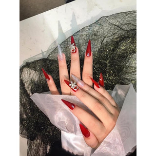 🎀Nail box, móng up thiết kế đỏ A160🎀