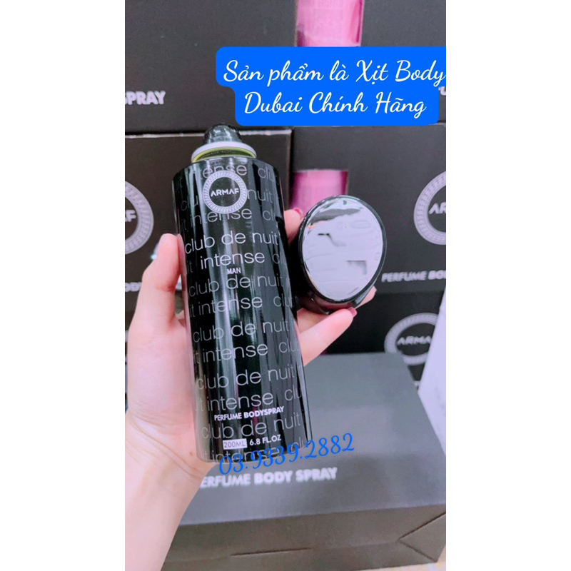 Xịt Body Club De Nuit Man 200ml