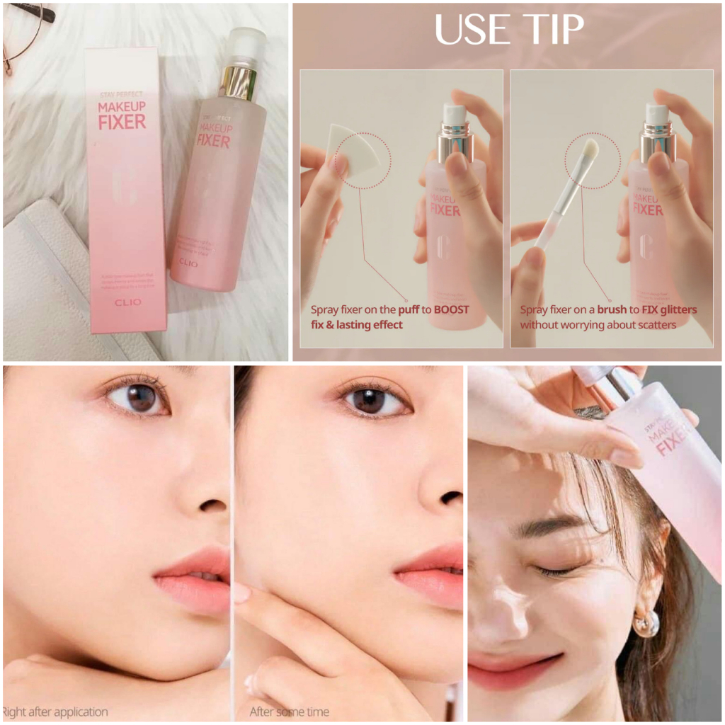Xịt Khóa Nền Makeup Clio Stay Perfect Makeup Fixer 100ml