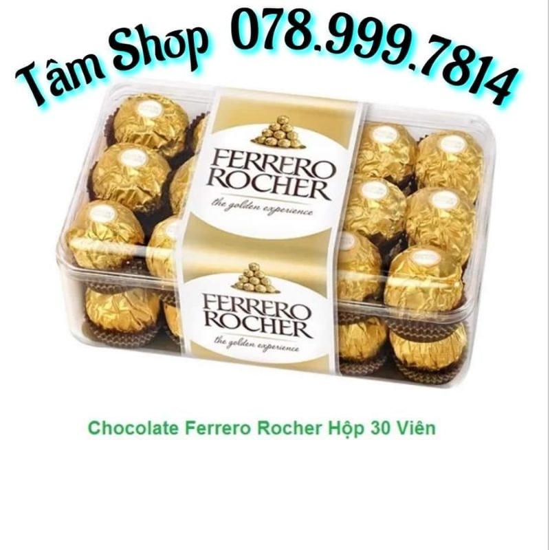 HỘP 𝟯𝟬 VIÊN SOCOLA CAO CẤP 𝐅𝐄𝐑𝐑𝐄𝐑𝐎 𝐑𝐎𝐂𝐇𝐄𝐑 ( 𝟯𝟳𝟱𝗚 )- NHẬP KHẨU 𝙄𝙏𝘼𝙇𝙔